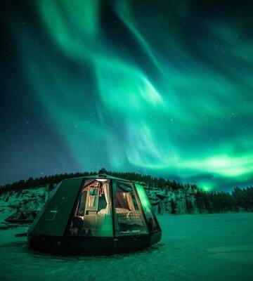 Фото Отель SnowLounge AuroraHut Glass Igloos &amp; Ice Hotel г. Салла 1